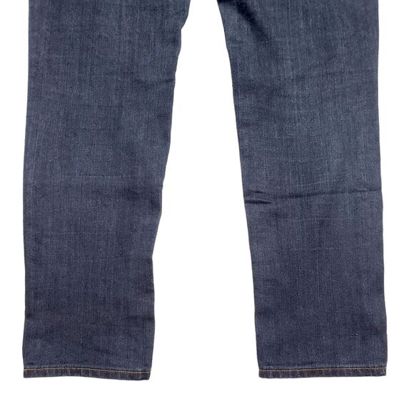 Paige Peg Skinny Jeans 27 Womens Noah Dark Wash Stretch Faded Knees Made in USA - Picture 11 of 11